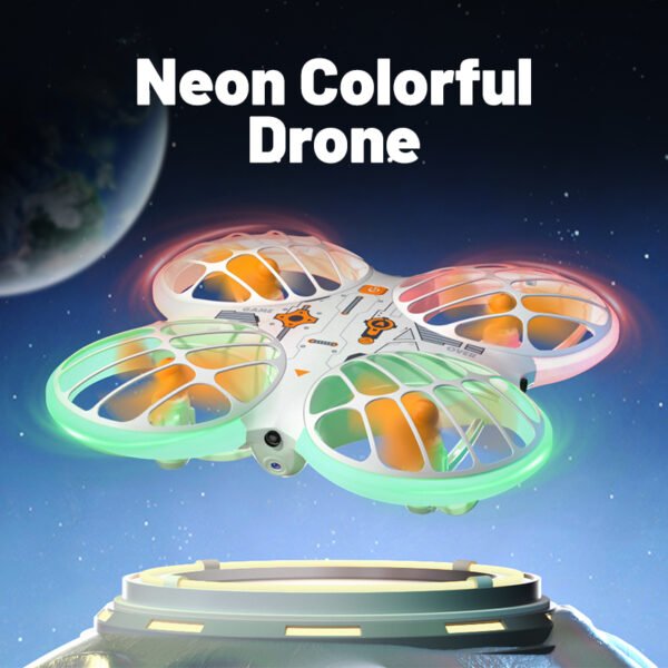 Boy outdoor shooting drone toy